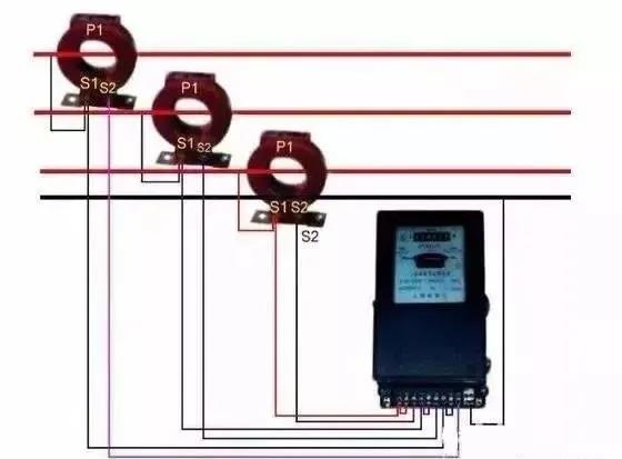低壓配電柜接互感器電度表如何接線